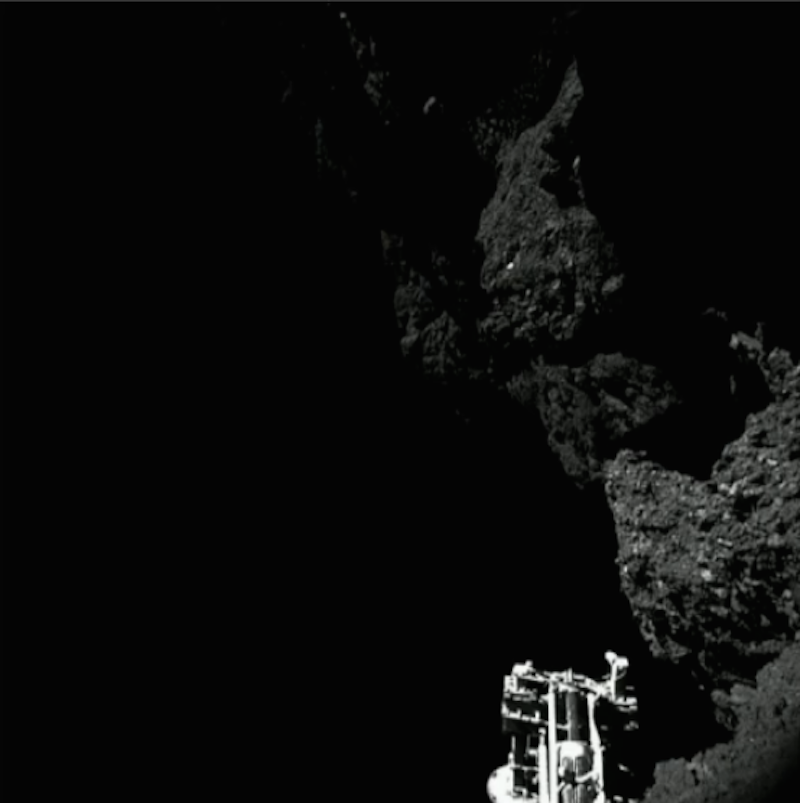 Illustration for article titled Las primeras imágenes desde la superficie del cometa 67P